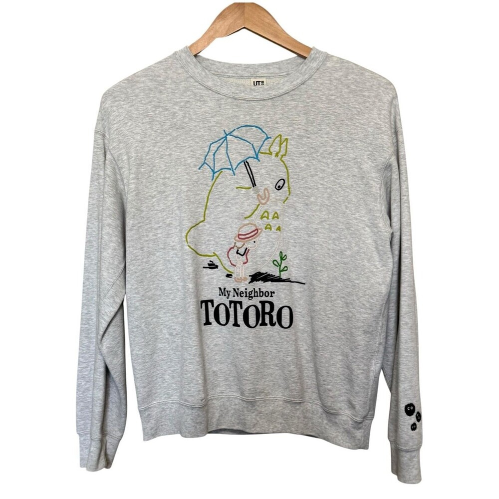 Uniqlo x Studio Ghibli My Neighbor Totoro Sweatshirt Light Heather Gray